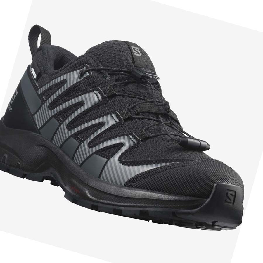 Salomon XA PRO V8 CLIMASALOMON™ WATERPROOF Çocuk Patika Koşu Ayakkabısı Siyah | TR 2023AHK